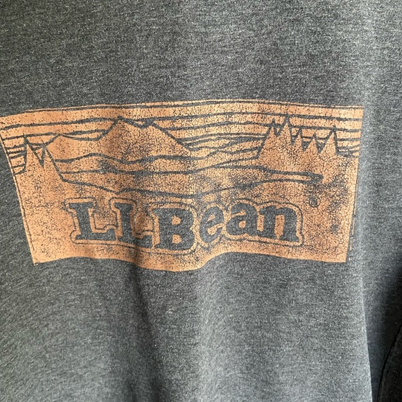 L.L. Bean Vintage Syle Gray Regular Slightly Fitted Hoodie Medium - Picture 2 of 9